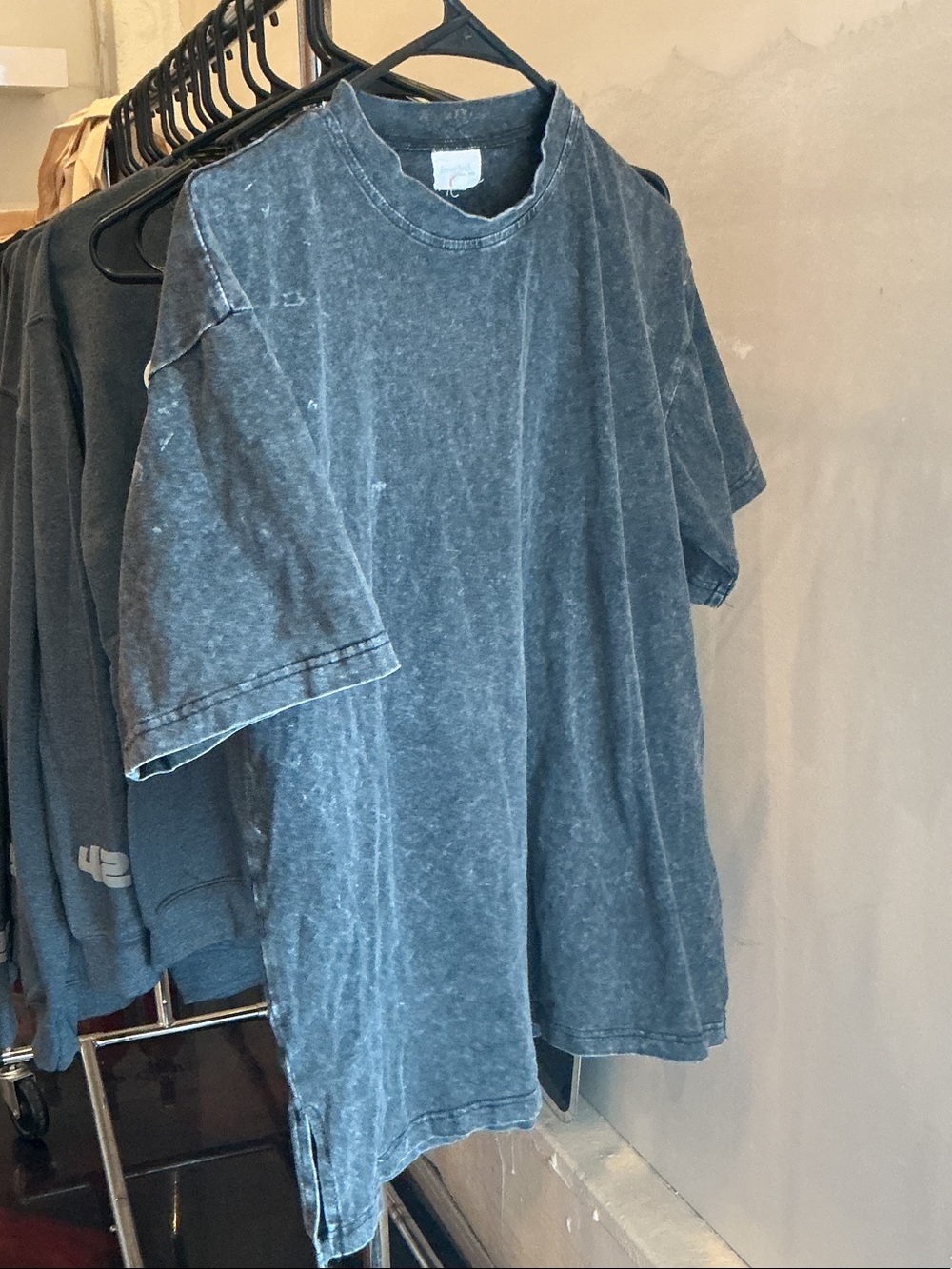 Washed Short Sleeve Crewneck T-Shirt - Charcoal Wash